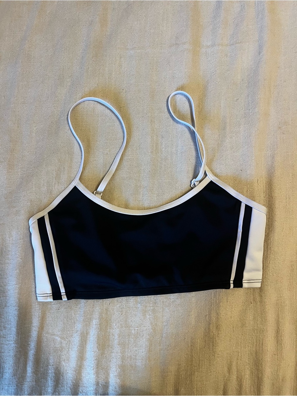 ALO Yoga Black and White Sports Bra